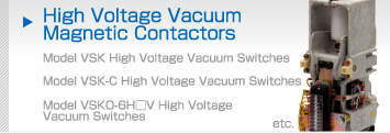 High voltage vacuum magnetic contactor